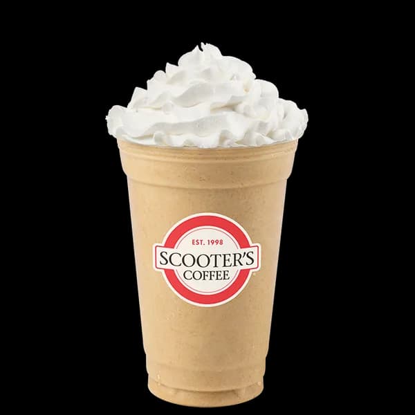 Autumn Caramel Swirl Blender from Scooter's Coffee (official product photo)