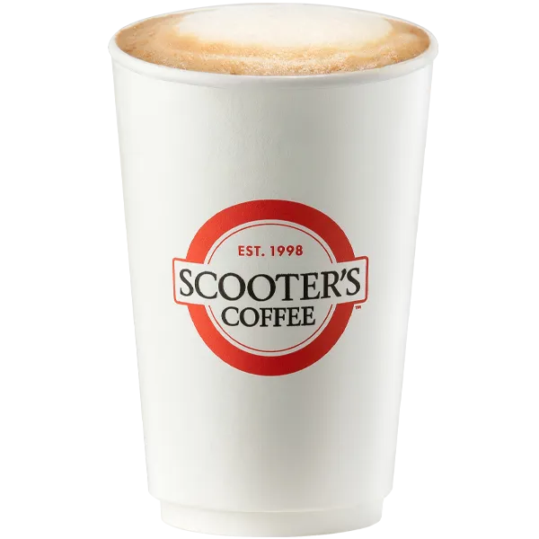 Cappuccino from Scooter's Coffee (official product photo)