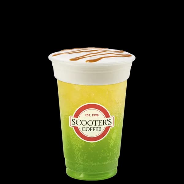 Caramel Apple Red Bull Infusion from Scooter's Coffee (official product photo)