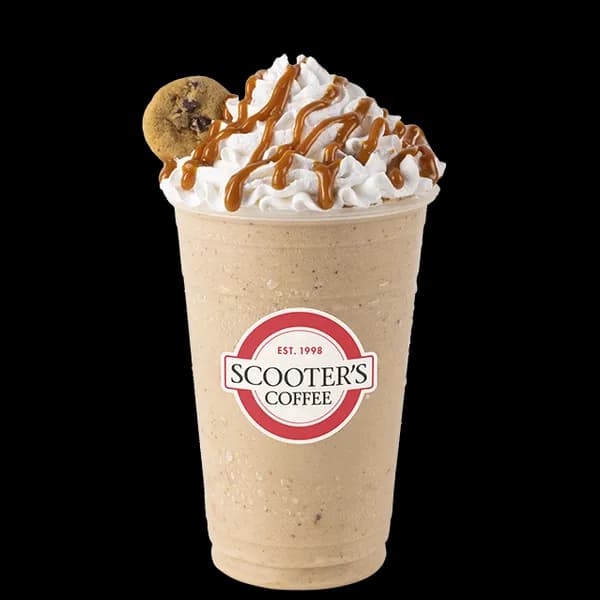 Caramel Cookie Shake from Scooter's Coffee (official product photo)