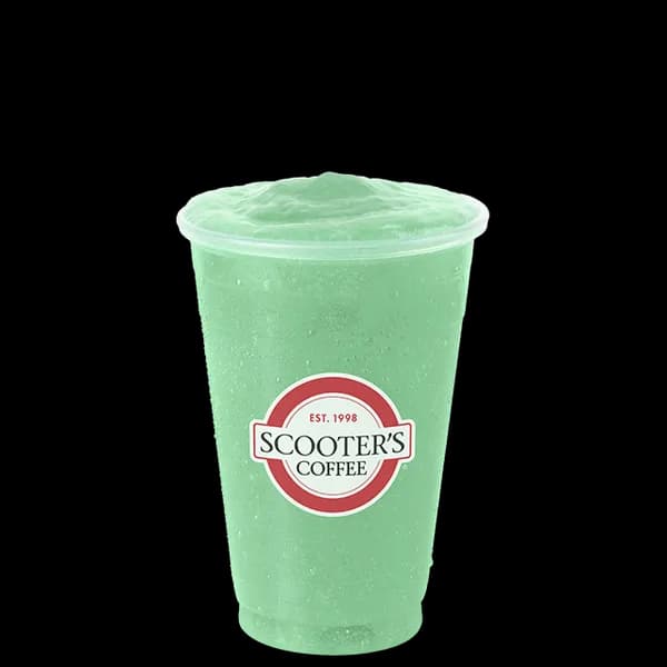 Electric Lime Blended Red Bull Infusion from Scooter's Coffee (official product photo)