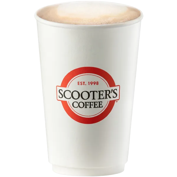 Flavored Latte from Scooter's Coffee (official product photo)