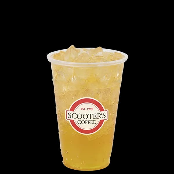 Golden Coast Red Bull Infusion from Scooter's Coffee (official product photo)