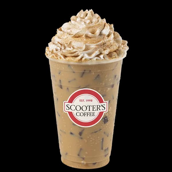 Iced Pumpkin Chai Latte from Scooter's Coffee (official product photo)