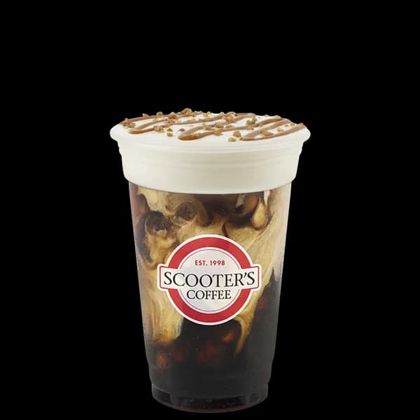 Maple Caramelicious Crème Cold Brew from Scooter's Coffee (official product photo)
