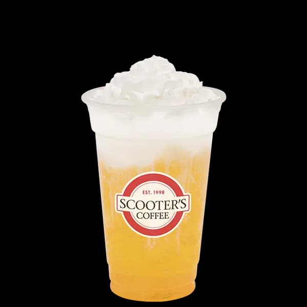 Orange Sparkling Float from Scooter's Coffee (official product photo)