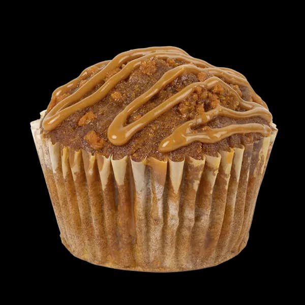 Pumpkin Caramelicious Muffin from Scooter's Coffee (official product photo)