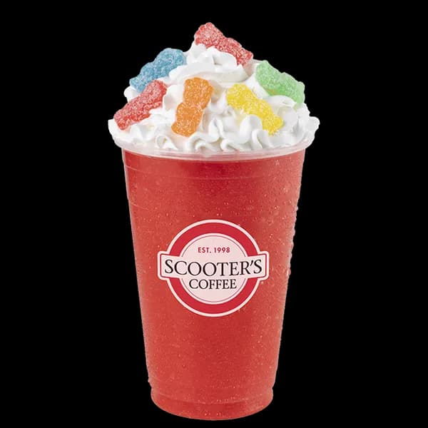 SOUR PATCH KIDS Frozen Lemonade from Scooter's Coffee (official product photo)