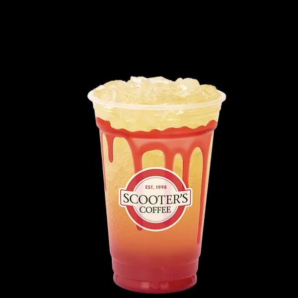 Strawberry Horizon Red Bull Infusion from Scooter's Coffee (official product photo)