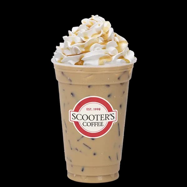 Iced Honeycomb Latte from Scooter's Coffee (official product photo)