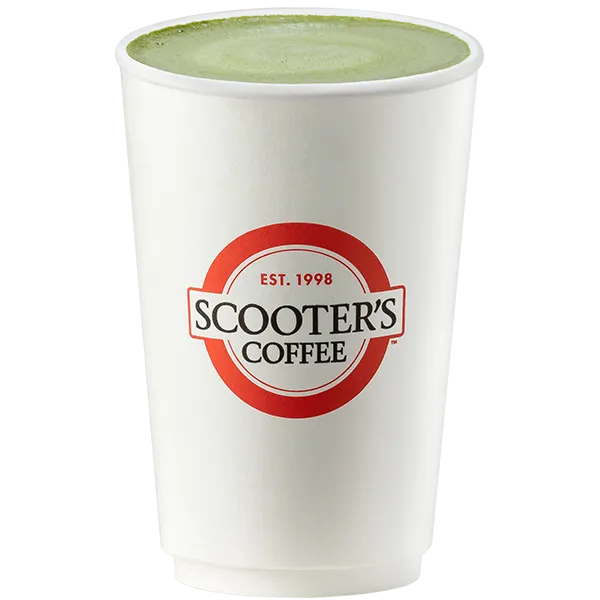 Matcha Green Tea Latte from Scooter's Coffee (official product photo)