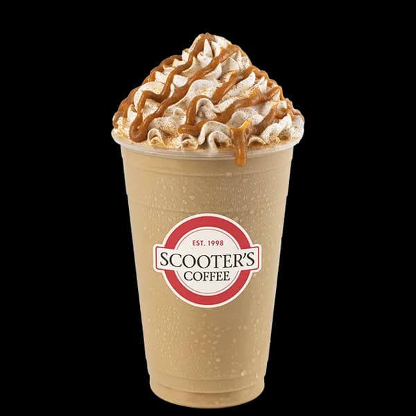 Pumpkin Caramelicious Blender from Scooter's Coffee (official product photo)